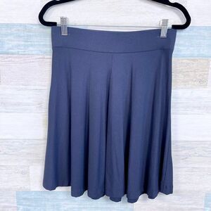 LOFT Jersey Knit A Line Mini Skirt Navy Blue Womens XXSP